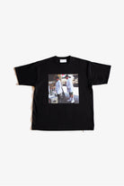 THE HUCKLEBERRY BUTCHER プリント 黒Tシャツ