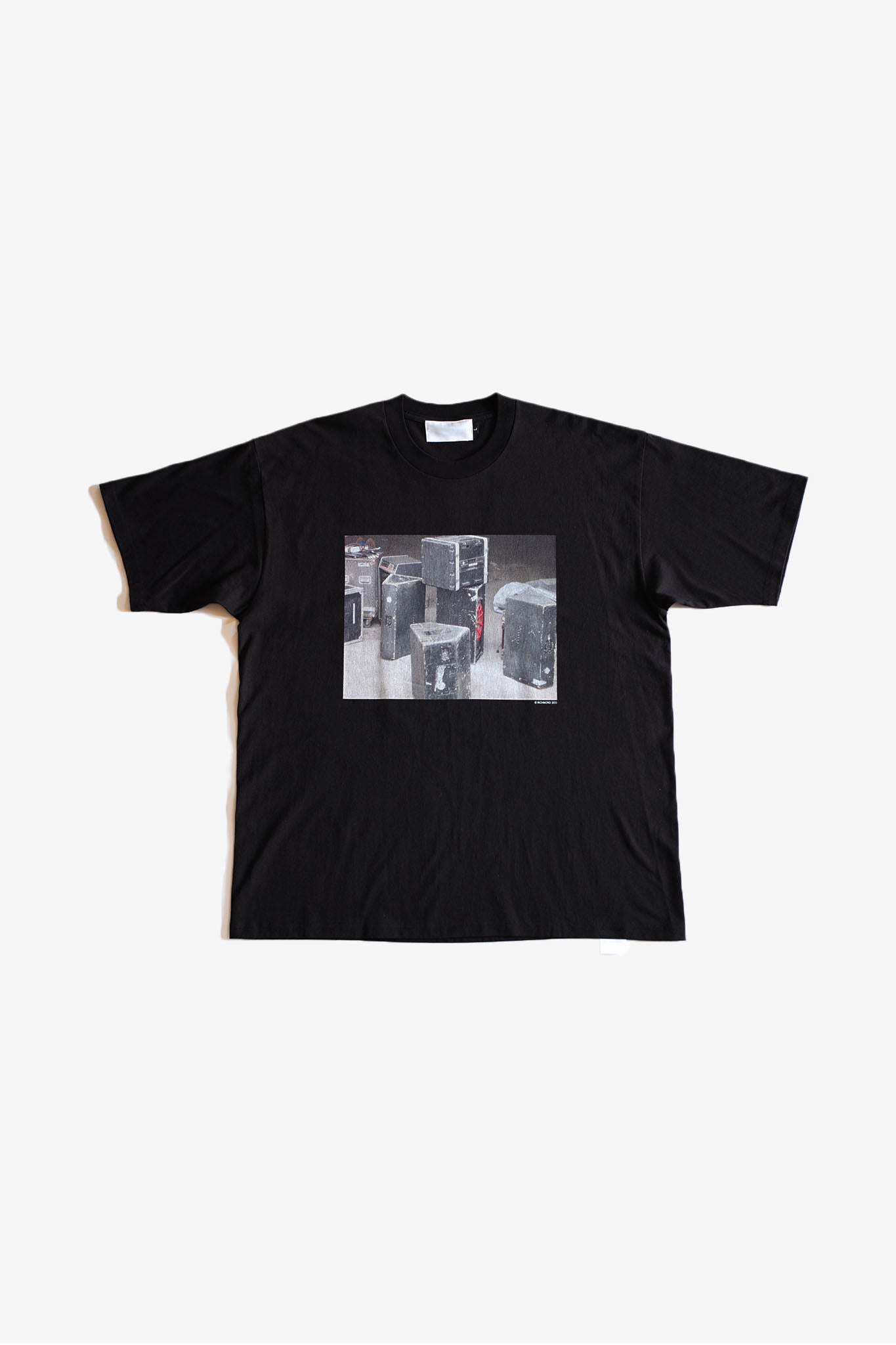 THE HUCKLEBERRY コロガシプリント 黒Tシャツ