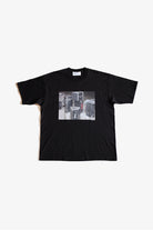 THE HUCKLEBERRY コロガシプリント 黒Tシャツ