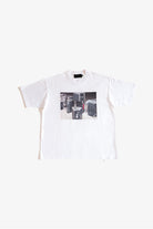 THE HUCKLEBERRY コロガシプリント 白Tシャツ