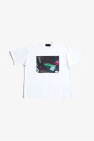 THE HUCKLEBERRY バンドの路上物販プリント 白Tシャツ
