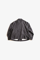 EESETT&Co 　ジップブルゾン　グレーストライプ　背面