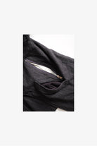 EESETT&Co 　ジップブルゾン　グレーストライプ　スラッシュポケットそばにあるジップ