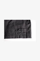EESETT&Co 　ジップブルゾン　グレーストライプ　背面下のデザインアップ